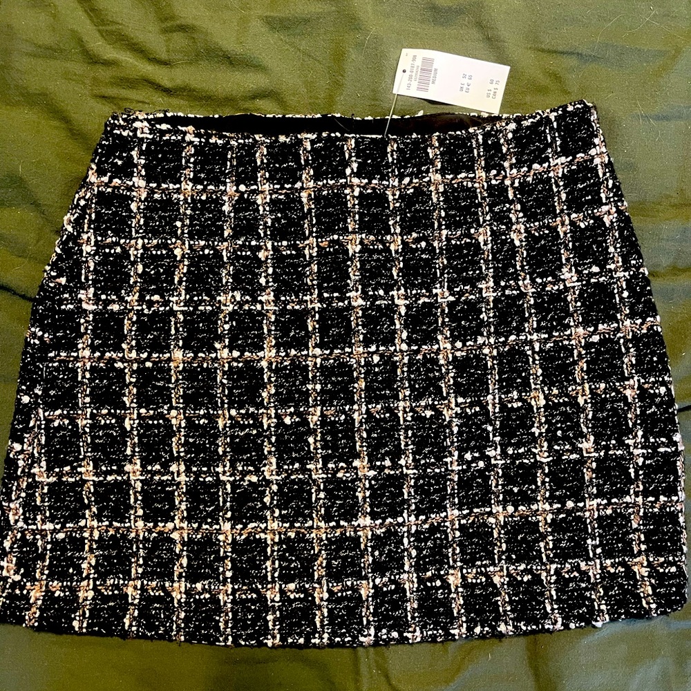 NWT! Abercrombie Plaid Mini Skirt with shorts underneath!